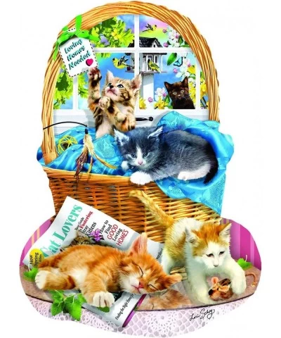 Free Kitties 1000 pc Special Shaped Jigsaw Puzzle $38.30 Jigsaw Puzzles