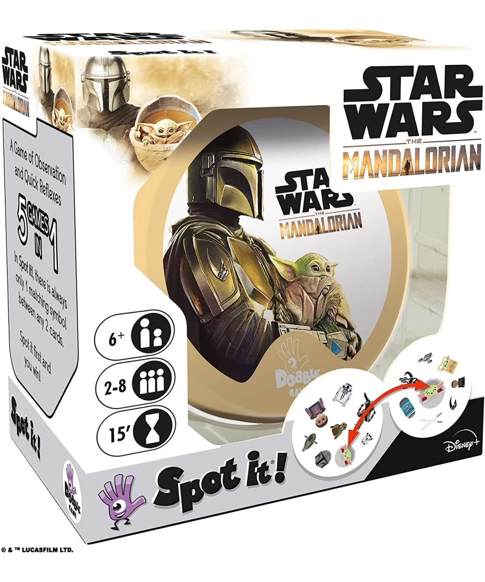 Spot It! The Mandalorian Card Game | Game for Kids | Age 6+ | 2-8 Players | Average Playtime 15 Minutes | Made $16.61 Card Games