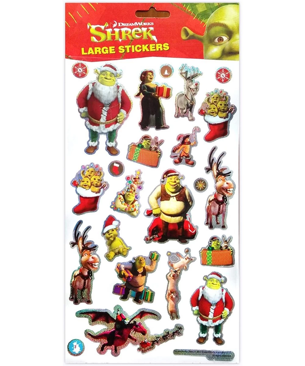 Dreamworks Shrek Stickers Christmas Large 2001 $15.66 Kids' Stickers