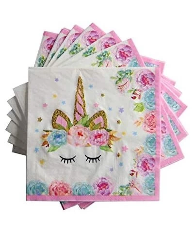 United Unicorns - 100 Pck - Pink Unicorn Napkins for Girls Birthday Party | Unicorn Party Supplies for Baby Shower | Unicorn ...