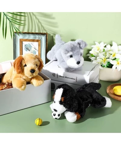 3 Pcs 7.87 Inches Dog Stuffed Animal Plush Dog Puppy Soft Plush Dog Pillow Toy Fluffy Puppy Set for Girls Kids Dog Theme Part...