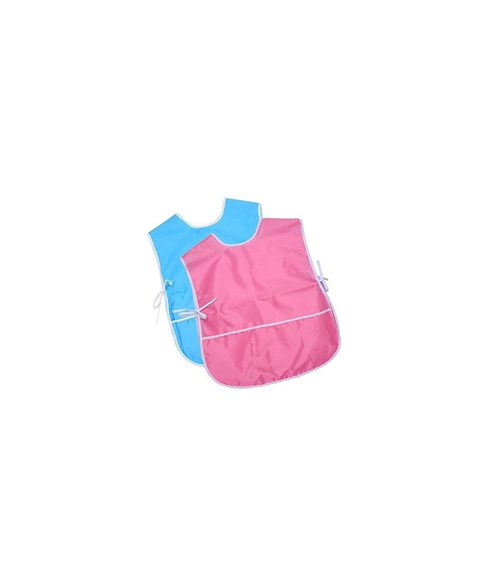 2 Pieces Children's Art Smock Artist Smock Waterproof Painting Apron (Blue and Pink) $16.51 Kids' Artist Aprons & Smocks