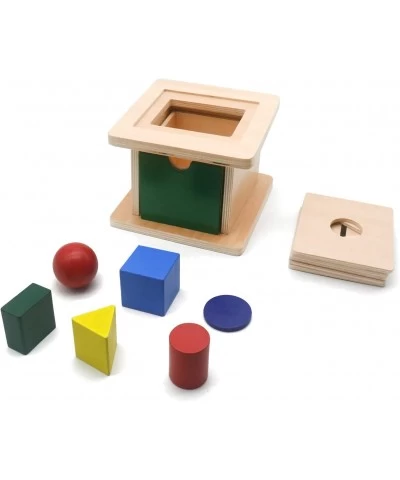 Montessori Toys for 3 Year Old Wooden 6 in 1 Object Permanence Box Shape Sorter Toy Blocks Montessori Materials Sorting Sorti...