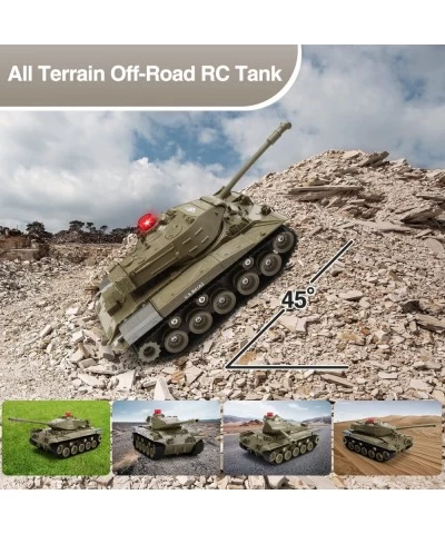 Remote Control Tank for Kids M41A3 American Army Battle Tank Programmable RC Tanks with Lights & Realistic Sounds RC Military...