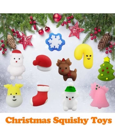 40pcs Christmas Mochi Squishy Toys Christmas Toys for Kids Girls Boys Adults Stress Relieve Christmas Party Favors Stocking S...