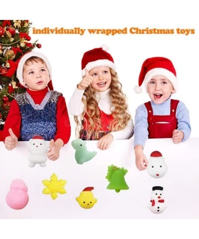 40pcs Christmas Mochi Squishy Toys Christmas Toys for Kids Girls Boys Adults Stress Relieve Christmas Party Favors Stocking S...