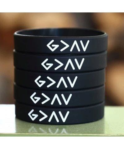 2 God is Greater Than The Highs and Lows Silicone Wristband Bracelets with Images $15.51 Kids' Dress-Up Accessories