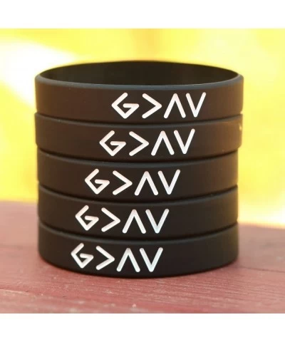 2 God is Greater Than The Highs and Lows Silicone Wristband Bracelets with Images $15.51 Kids' Dress-Up Accessories