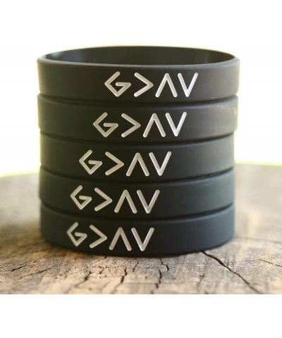 2 God is Greater Than The Highs and Lows Silicone Wristband Bracelets with Images $15.51 Kids' Dress-Up Accessories