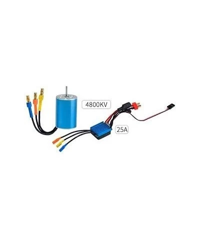 Motor RC Car RC Sensorless Brushless 4P 2435 4800KV Waterproof Motor with 25A Brushless ESC Combo Set for 1/16 1/18 RC Car Tr...