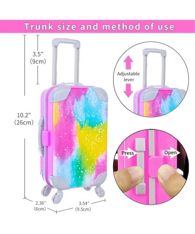 32 pcs American Doll Clothes and Accessories 18 Inch Doll Luggage and School Play Set - Suitcase School Sets Camera Handbag S...