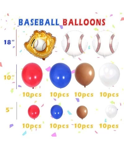 114pcs Baseball Party Decorations Baseball Birthday Decorations Supplies Baseball Birthday Backdrop Concessions Banner Baseba...