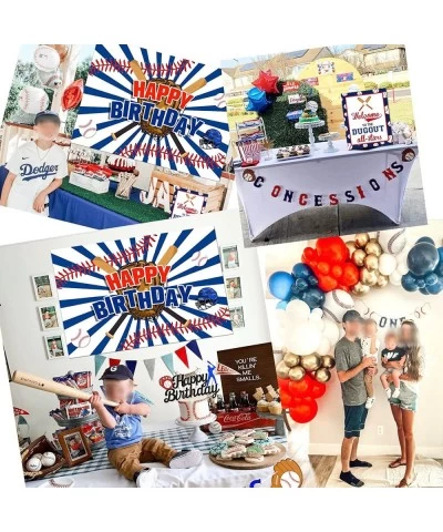 114pcs Baseball Party Decorations Baseball Birthday Decorations Supplies Baseball Birthday Backdrop Concessions Banner Baseba...