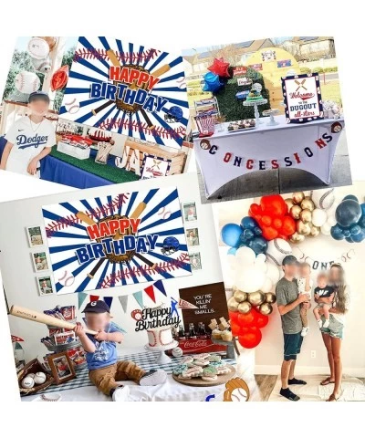 114pcs Baseball Party Decorations Baseball Birthday Decorations Supplies Baseball Birthday Backdrop Concessions Banner Baseba...