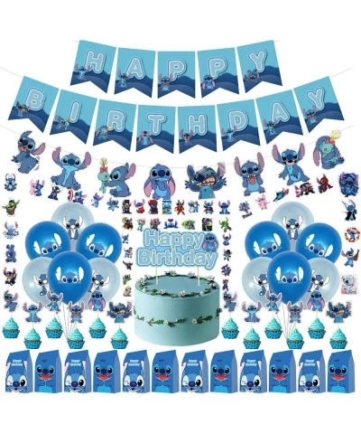 90Pcs Birthday Party Supplies For S-titch $38.93 Kids' Party Decorations