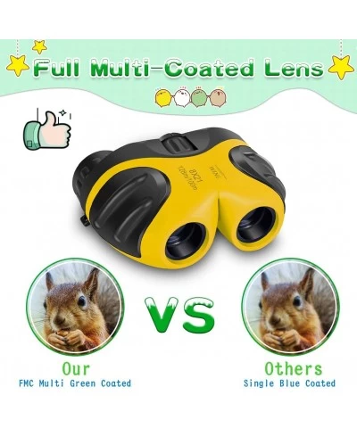 Compact Shock Proof Binocular for Kids–Mini Binoculars for Children Small Binoculars’ Kids Best Gifts-Festival Gifts (Yellow)...