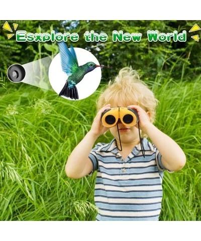 Compact Shock Proof Binocular for Kids–Mini Binoculars for Children Small Binoculars’ Kids Best Gifts-Festival Gifts (Yellow)...