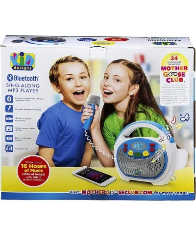 KIDdesigns Mother Goose Club Bluetooth Sing Along Portable MP3 Player Real Mic 24 Songs Storesup to 16 Hours of Music 1 GB Bu...