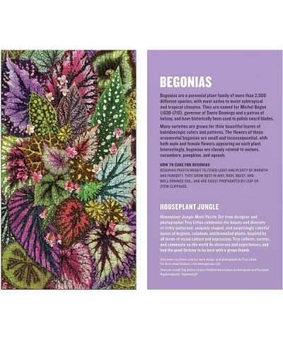 Houseplant Jungle Multi Puzzle Set from - Includes Three 250 Piece Puzzles Featuring Botanical Photographs from Troy Litten T...