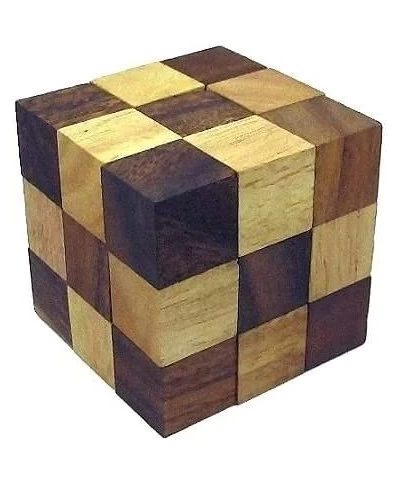 6 Wooden Puzzle Gift Set in A Wood Box - 3D Unique IQ Puzzles $50.97 3-D Puzzles