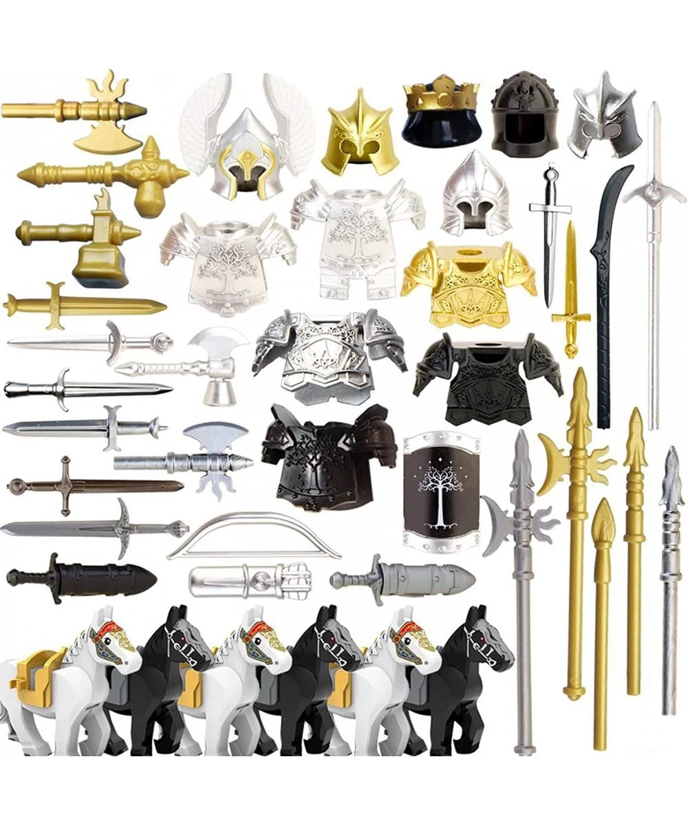 Medieval Roman Style Ancient Greek Military Helmet Weapon Pack Compatible with Lego NINJAGO Minifigures Soldiers 49 Pieces $4...