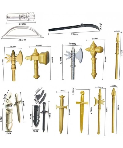 Medieval Roman Style Ancient Greek Military Helmet Weapon Pack Compatible with Lego NINJAGO Minifigures Soldiers 49 Pieces $4...