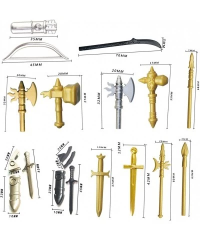 Medieval Roman Style Ancient Greek Military Helmet Weapon Pack Compatible with Lego NINJAGO Minifigures Soldiers 49 Pieces $4...