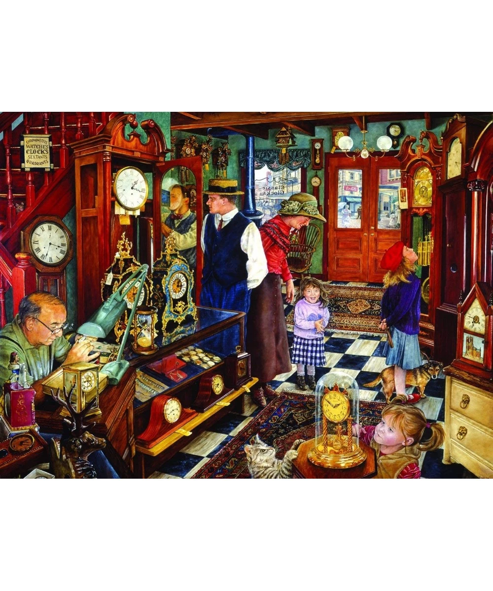 The Clock Shop 1000 Piece Jigsaw by SunsOut $35.79 Jigsaw Puzzles