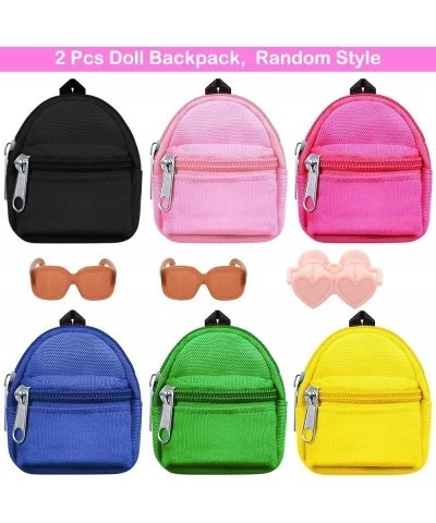 5 Pcs Doll Travel Accessories 2 Doll Backpack Bag with Zipper with 2 Sunglasses 1 Telescope for 11.5 inch Doll $14.79 Doll Ac...