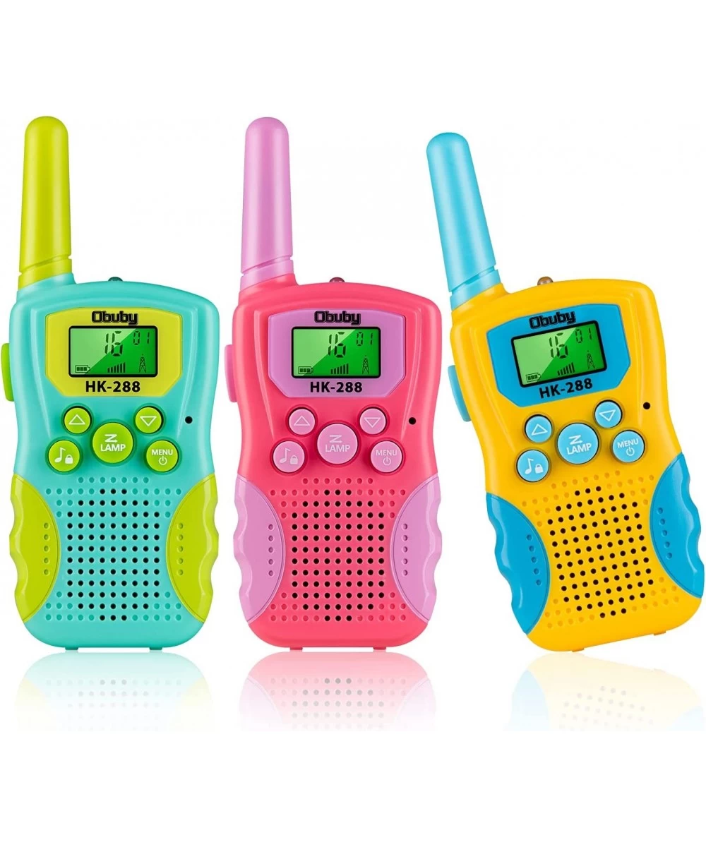 Toys for 3 4 5 6-12 Year Old Boys Girls 3 Pack Walkie Talkies for Kids 3 KMs Long Range 2 Way Radio 22 Channels with Backlit ...