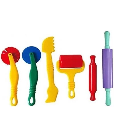 6pcs/Set Plastic Clay and Dough Playing Tools Set for Children Ages 3 and Up $15.99 Kids' Art Clay & Dough