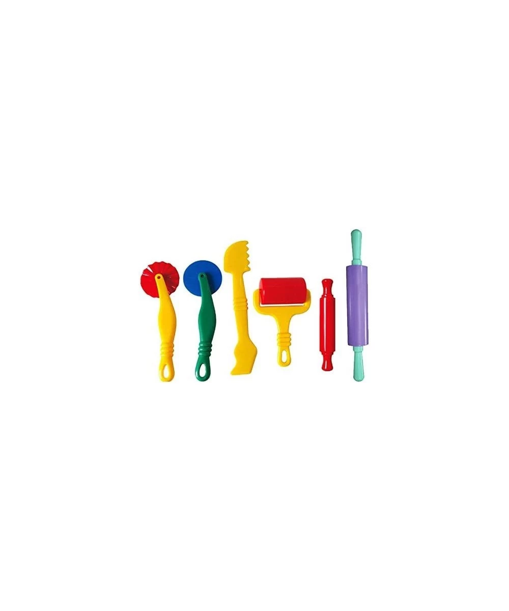 6pcs/Set Plastic Clay and Dough Playing Tools Set for Children Ages 3 and Up $15.99 Kids' Art Clay & Dough