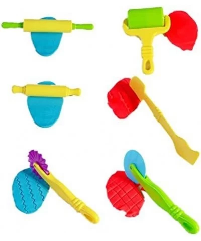 6pcs/Set Plastic Clay and Dough Playing Tools Set for Children Ages 3 and Up $15.99 Kids' Art Clay & Dough