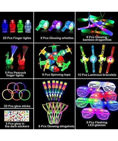 93 Pcs Glow in the Dark Party Supplies for Adults Birthday Party Favors for Kids Halloween Light Up Party Favors LED Light Up...