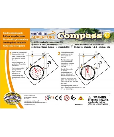 Outdoor Adventure Compass Designed for Children Ages 3+ Years Multicolor $20.27 Nature Exploration Toys