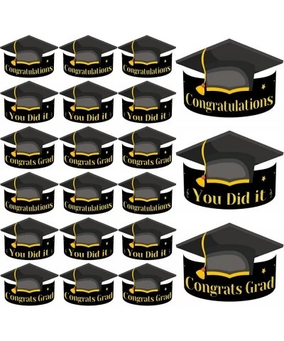 Graduation Paper Caps Crowns 30Pcs Congrats Grad Hats Headbands for Kids Party Favors $21.79 Kids' Party Hats