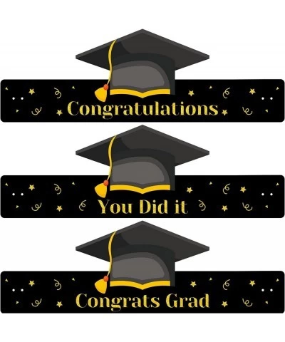 Graduation Paper Caps Crowns 30Pcs Congrats Grad Hats Headbands for Kids Party Favors $21.79 Kids' Party Hats