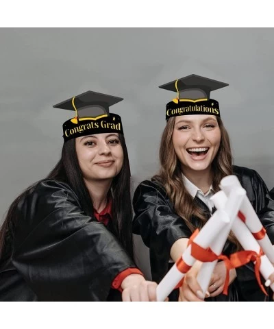 Graduation Paper Caps Crowns 30Pcs Congrats Grad Hats Headbands for Kids Party Favors $21.79 Kids' Party Hats