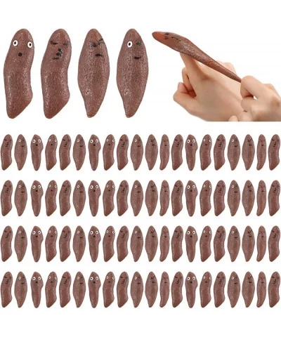 84 Pieces Rubber Slingshot Novelty Toys Finger Slingshot Fake Poo Toy Ornament Slingshot Gag Toys Funny Rubber Fingers Stretc...