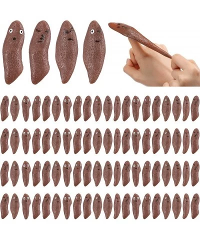 84 Pieces Rubber Slingshot Novelty Toys Finger Slingshot Fake Poo Toy Ornament Slingshot Gag Toys Funny Rubber Fingers Stretc...