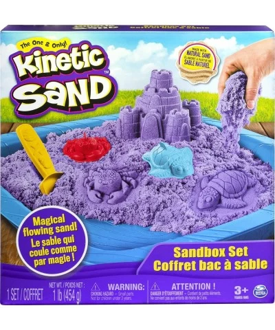 Kinetic Sand Sandbox Set Kids Toy with 1lb All-Natural Purple and 3 Molds Sensory Toys for Kids Ages 3 and up $29.40 Craft Kits