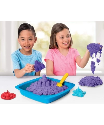 Kinetic Sand Sandbox Set Kids Toy with 1lb All-Natural Purple and 3 Molds Sensory Toys for Kids Ages 3 and up $29.40 Craft Kits