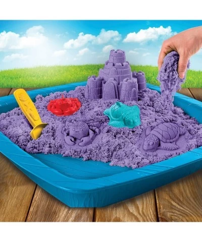 Kinetic Sand Sandbox Set Kids Toy with 1lb All-Natural Purple and 3 Molds Sensory Toys for Kids Ages 3 and up $29.40 Craft Kits