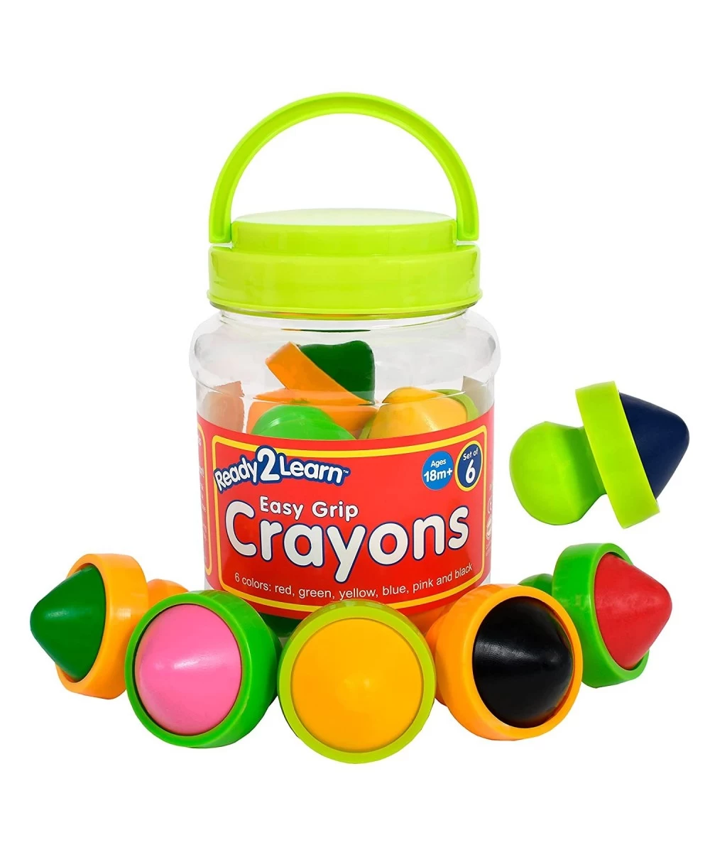 Easy Grip Crayons - 6 Colors - 18m+ - Non-Toxic Toddler Crayons - Easy to Hold - Refills Available - New and Improved 2022 Ve...