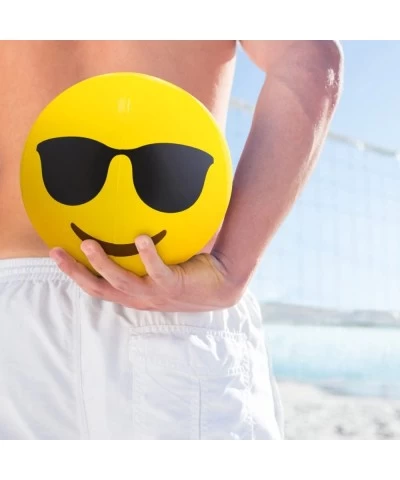 Beach Ball Set with Emoji Faces: Unique Pool & Birthday Party Gifts or Favors for Kids & Teens: 6 Funny Emojies - Choose Your...