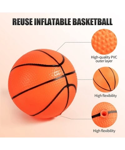 20 Pieces Mini Basketball Inflatable Beach Balls Small Basketballs Ball Set with Pump for Kids Party Favors Pool Toddler Toys...