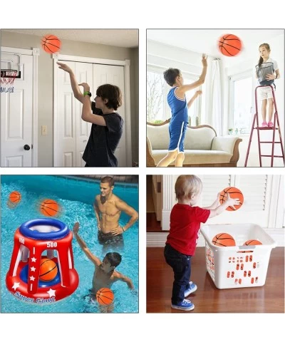 20 Pieces Mini Basketball Inflatable Beach Balls Small Basketballs Ball Set with Pump for Kids Party Favors Pool Toddler Toys...