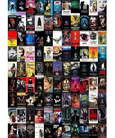 Best Horror Movies of All Time Puzzle Horror Classics Collage Halloween Puzzles 1000 Piece for Adults Gifts for Scary Movie F...