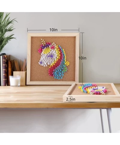 DIY String Art Kit Unicorn String Art Craft Kit for Adults Beginner Girls Ages 9-12 Arts & Crafts Supplies 10x10in Frame Patt...