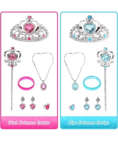 Princess Dress Up Shoes and Jewelry Toys Pretend Play Fashion Princess Accessories of Crowns Necklaces Bracelets Rings Beauty...